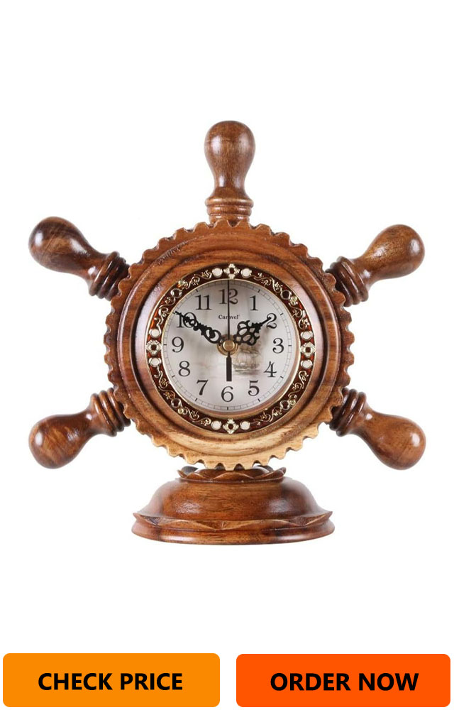 Personality Creative Clocks Solid Wood Rudder Clock