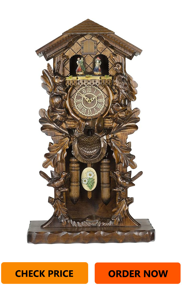 Trenkle Quartz Cuckoo Clock with Music, Turning Dancers