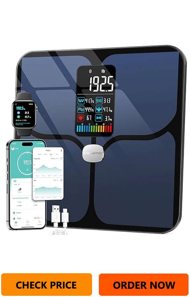 ABLEGRID Body Fat Scale,Digital Smart Bathroom Scale for Body Weight