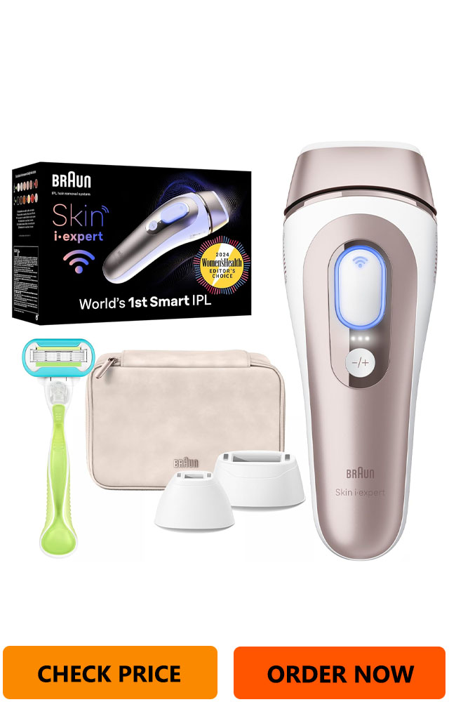 Braun IPL Long-lasting Laser Hair Removal Device for Women & Men