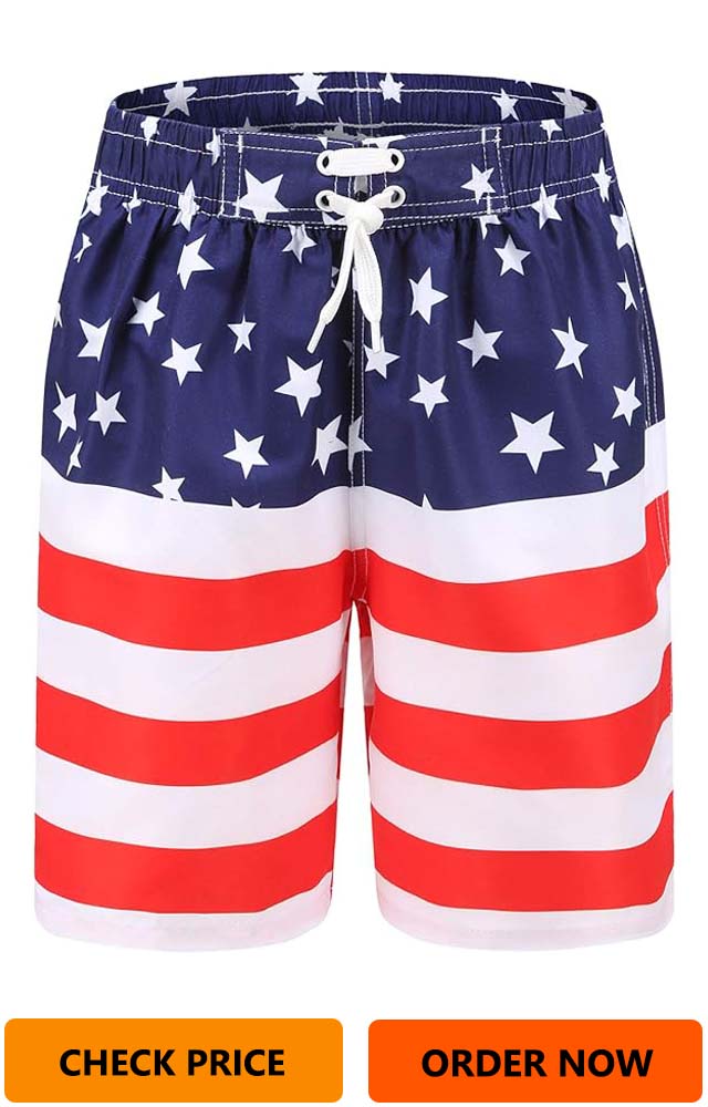 Boys Swim Shorts Beach Swim Trunks for Boys