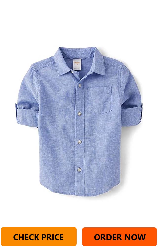 Gymboree Boy Toddler Long Sleeve Linen Shirt