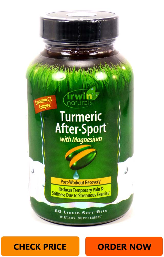 Irwin Naturals – Turmeric After-Sport with Magnesium – 60 Softgels