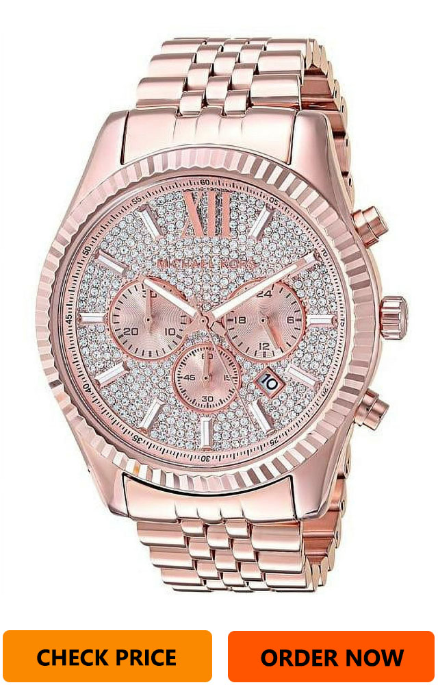 Lexington Rose Gold-Tone Chronograph Men’s Watch, MK8580