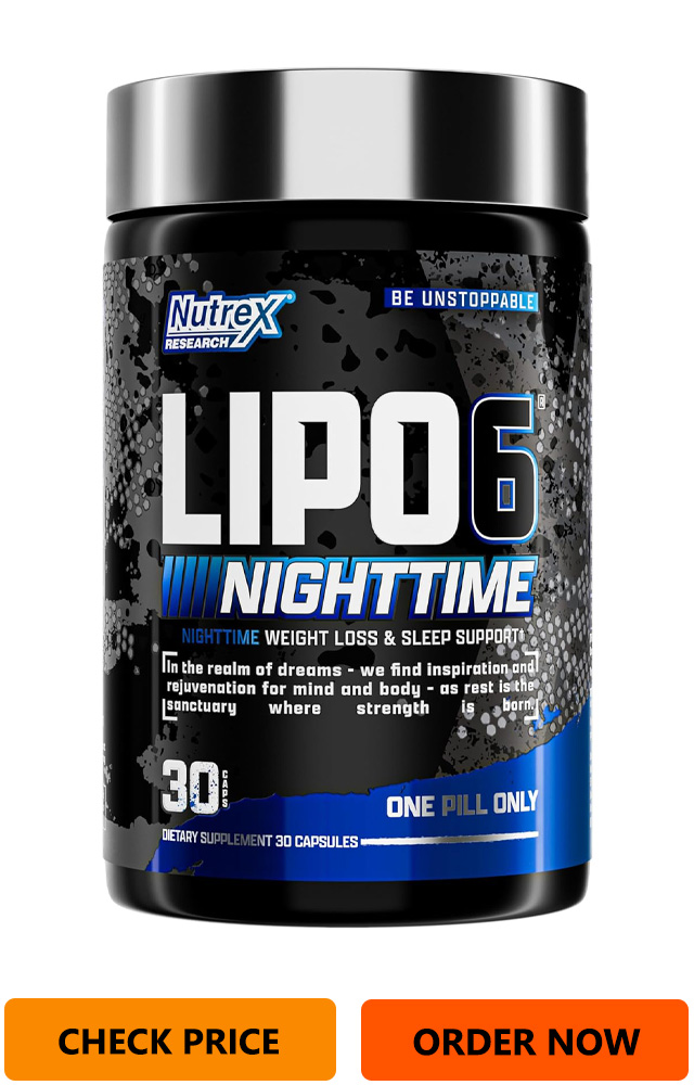 Nutrex Lipo 6 Nighttime Fat Burner for Men and Women