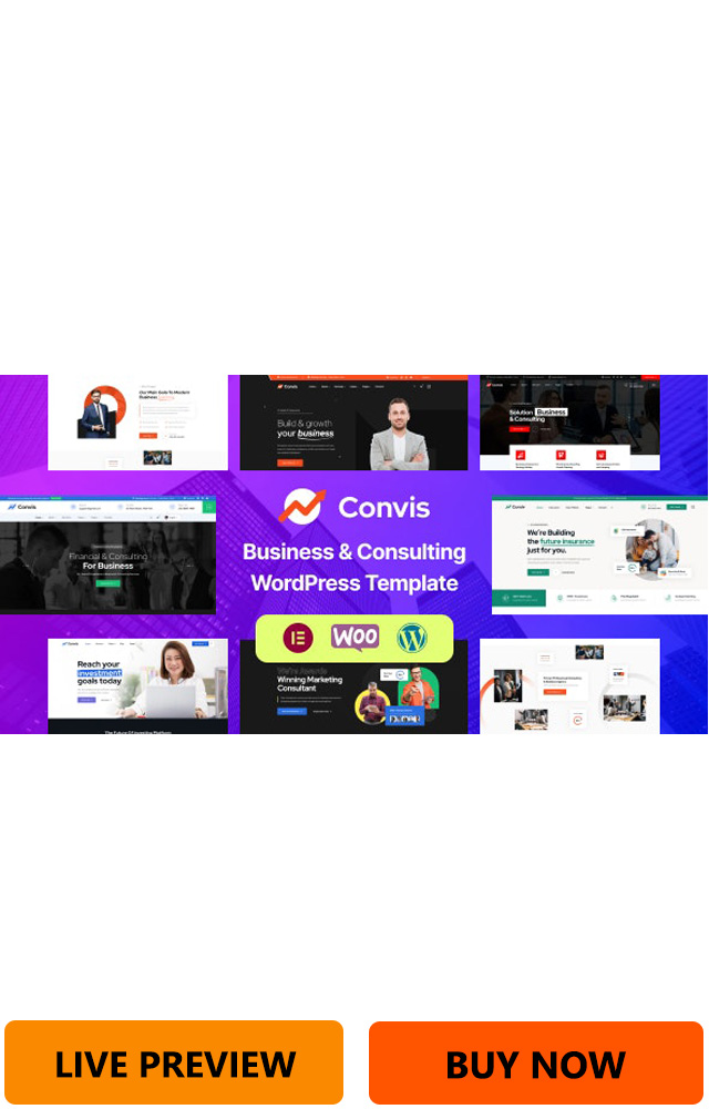 Convis Consulting Business Elementor WordPress Theme