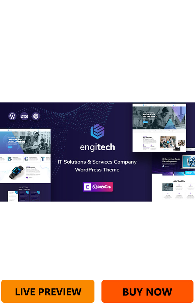 Engitech IT Solutions & Services WordPress Theme