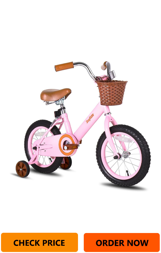 JOYSTAR Vintage Kids Bike with Training Basket