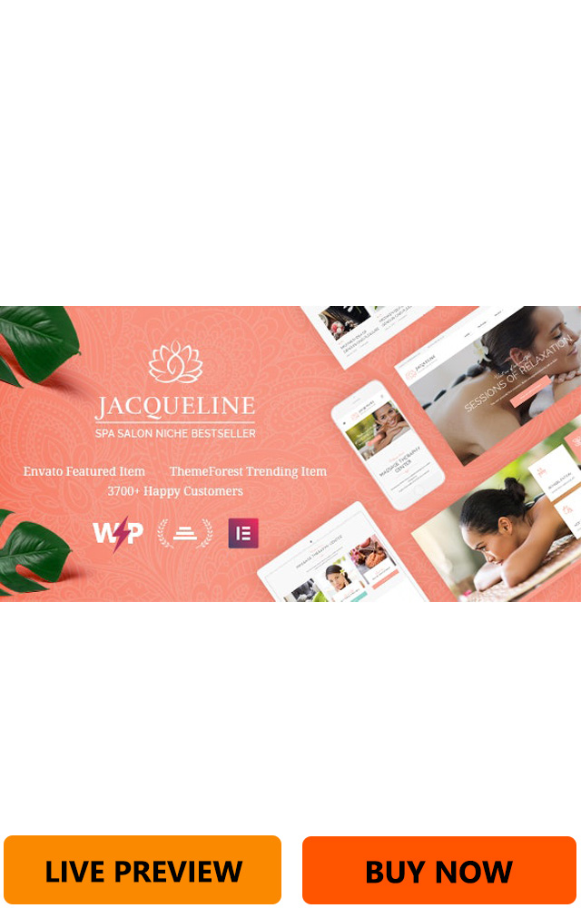 Jacqueline Spa Massage Salon Beauty Theme