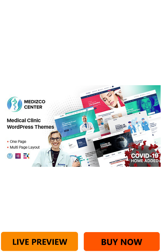 Medizco Medical Health Dental Care Clinic WordPress Theme