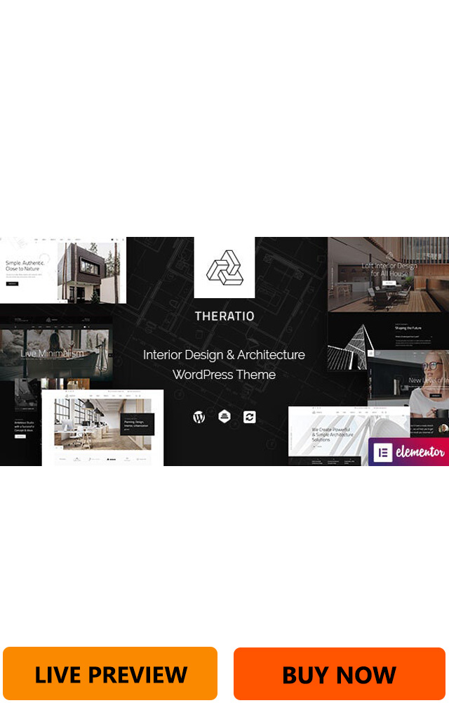 Theratio Architecture Design Elementor WordPress Theme